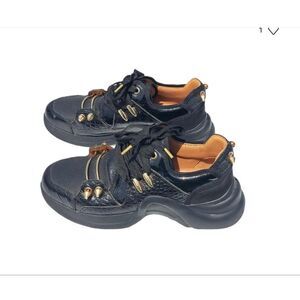 MI/MAI Paris Sneakers with Gold Hardware - Size EU 37/US 6.5